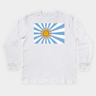 Rising Sun of May - Tokyo Buenos Aires III Kids Long Sleeve T-Shirt